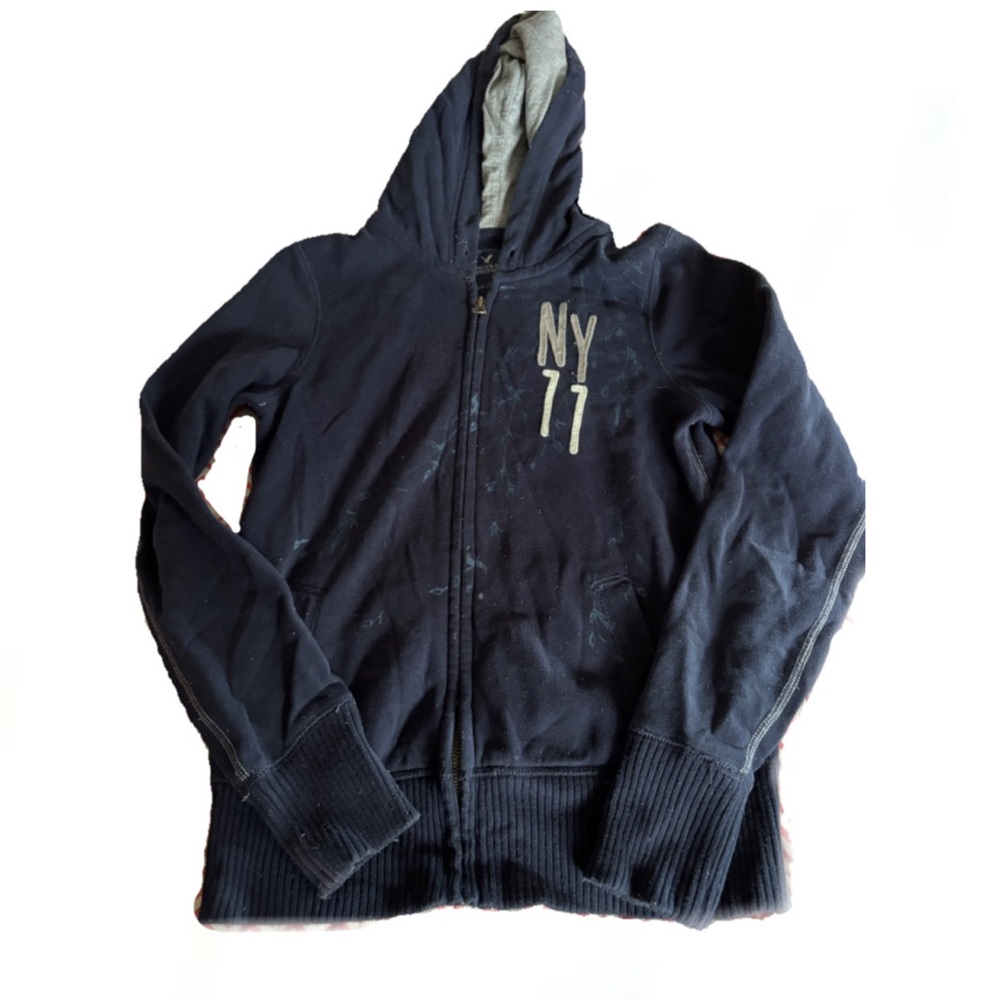 American Eagle Outfitters Navy Eagle Fleece